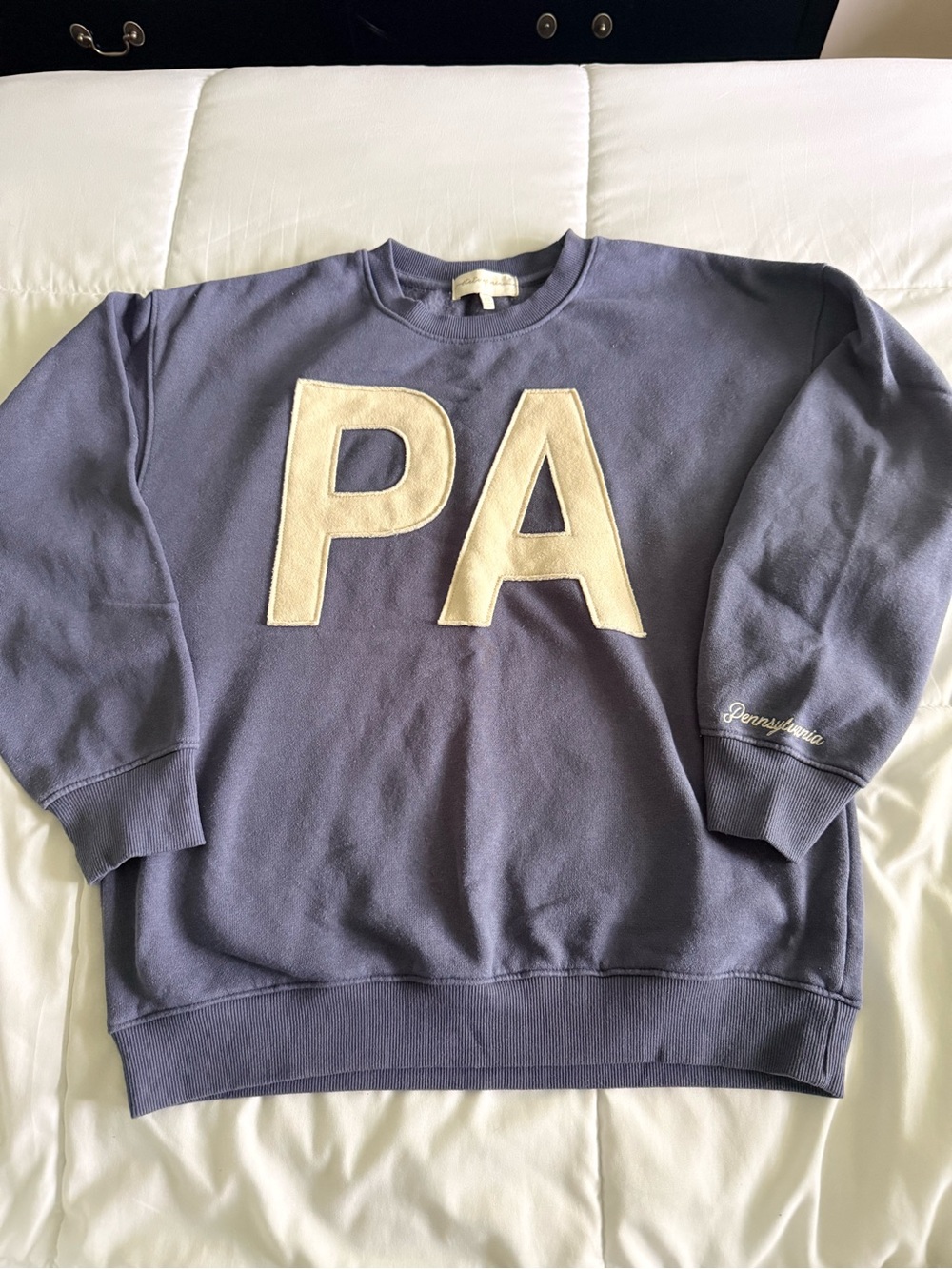 Women’s State of Mind PA Crewneck Sweatshirt in Dusty Blue XS